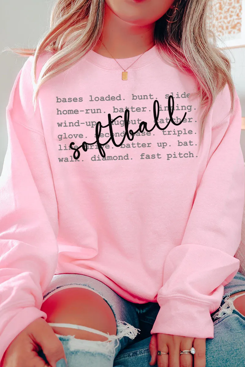 Softball All The Things Unisex NuBlend Crew Sweatshirt
