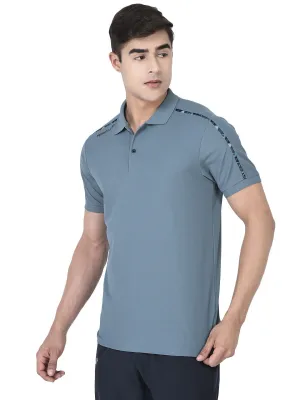Sport Sun Max Polo Plus Ice Blue T-shirt for Men
