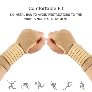 Sports Safety Hand Protective Wrist Support Set: 2pcs Elastic Bandage for Arthritis, Sprains, and Carpal Tunnel