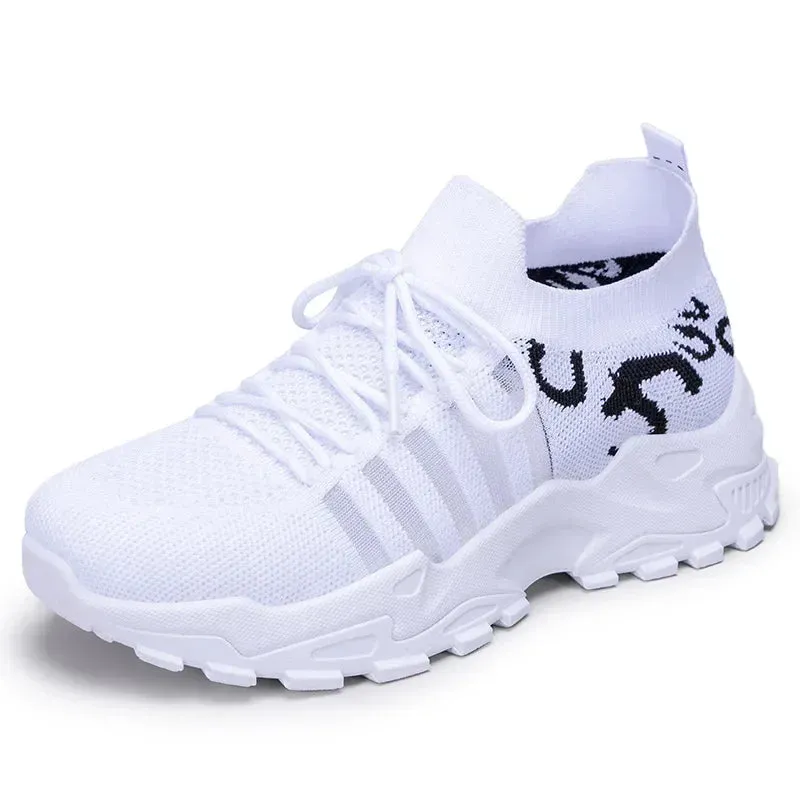 Spring Women's Breathable Mesh Sneakers Summer Casual Walking Shoe Comfortable Non-Slip Thick Sole Tennis Shoes Zapatos De Mujer