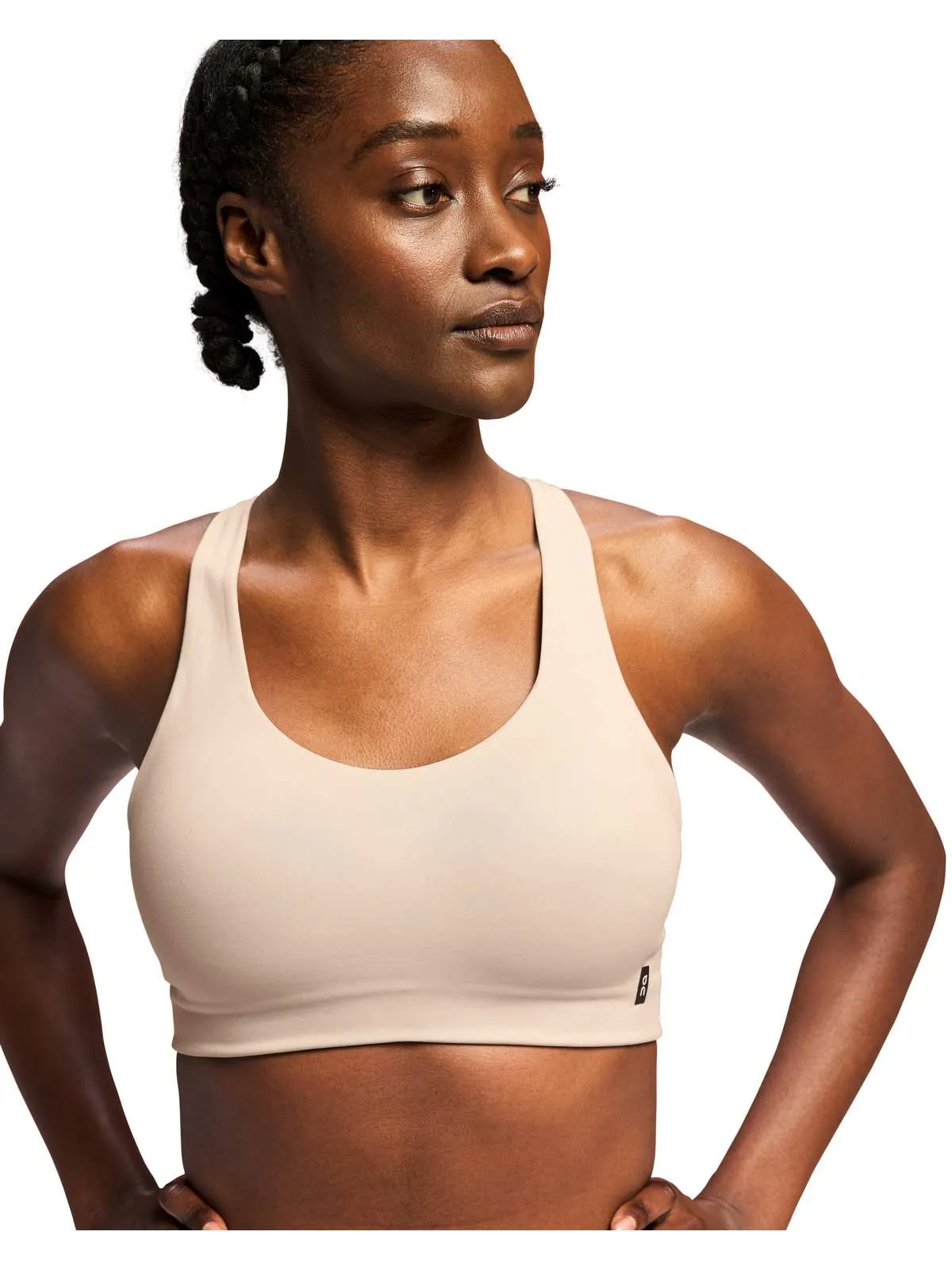 Stanik sportowy ON RUNNING Active Bra beżowy
