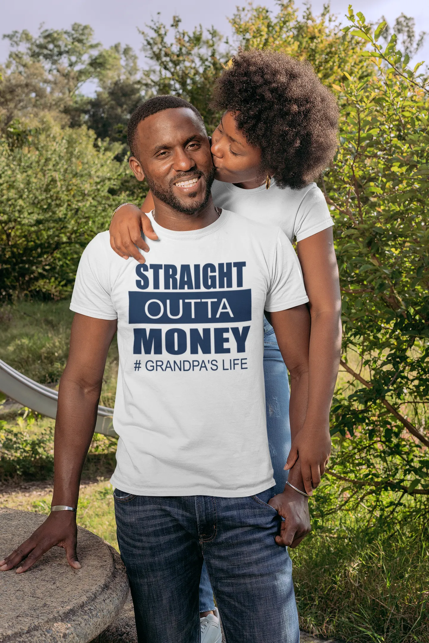 Straight Outta MONEY #DAD'S LIFE - T-shirt