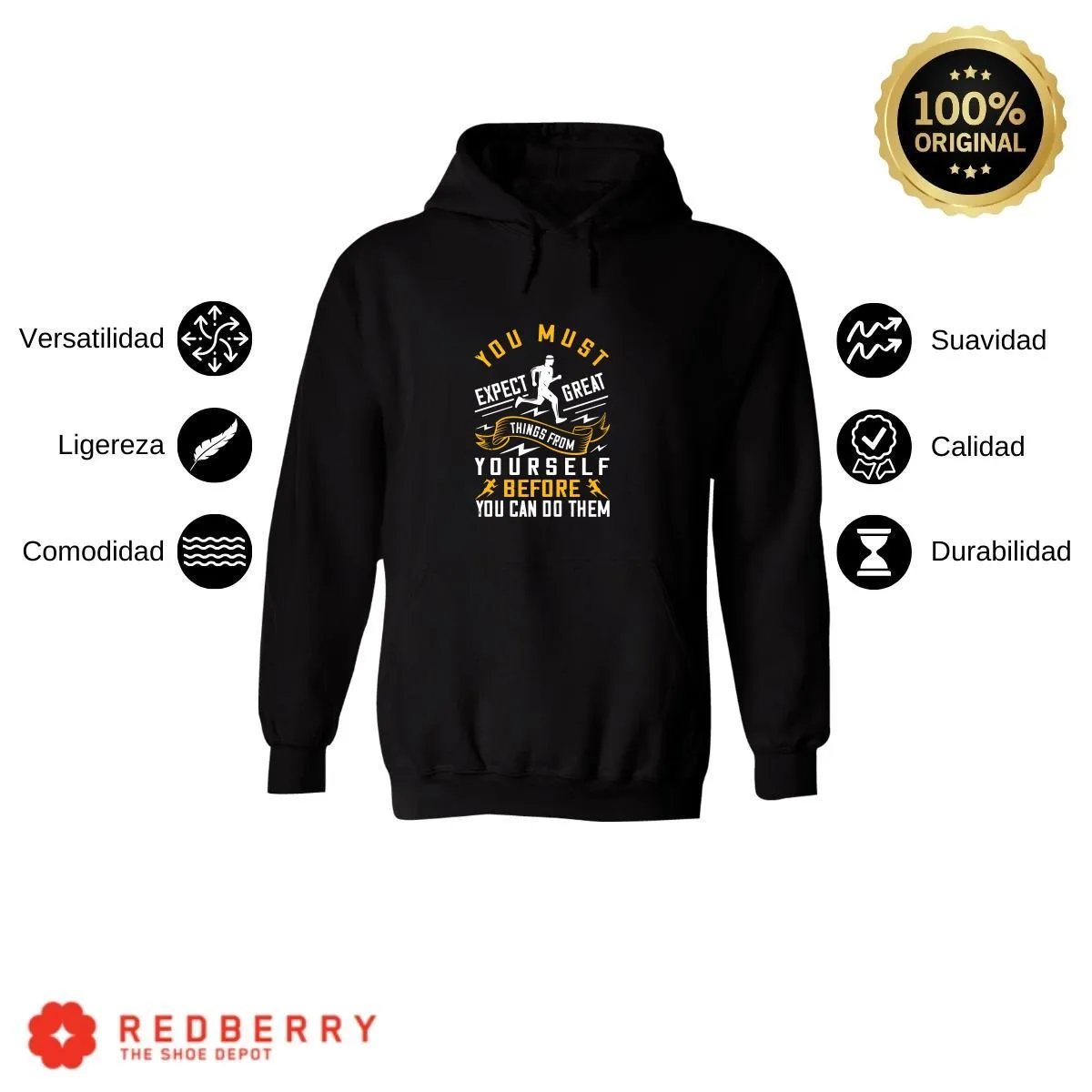 Sudadera Hombre  Hoodie Running Correr Maratón 050