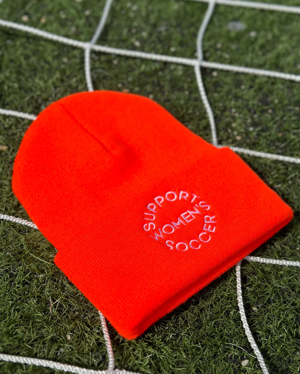 Support Women's Soccer Embroidered Beanie