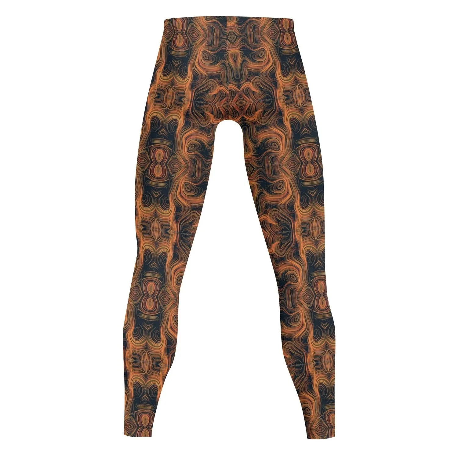Swirl Lines  Men's All Over Print Sports Leggings