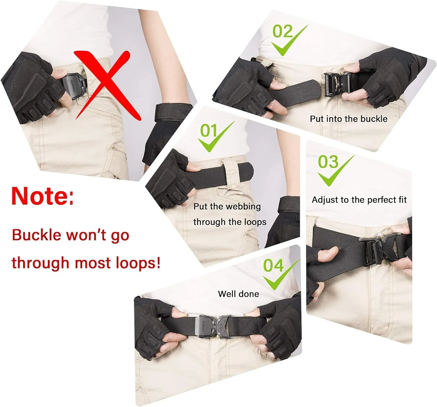 Tactical Belt 1.5" with Heavy Duty Quick Release Buckle