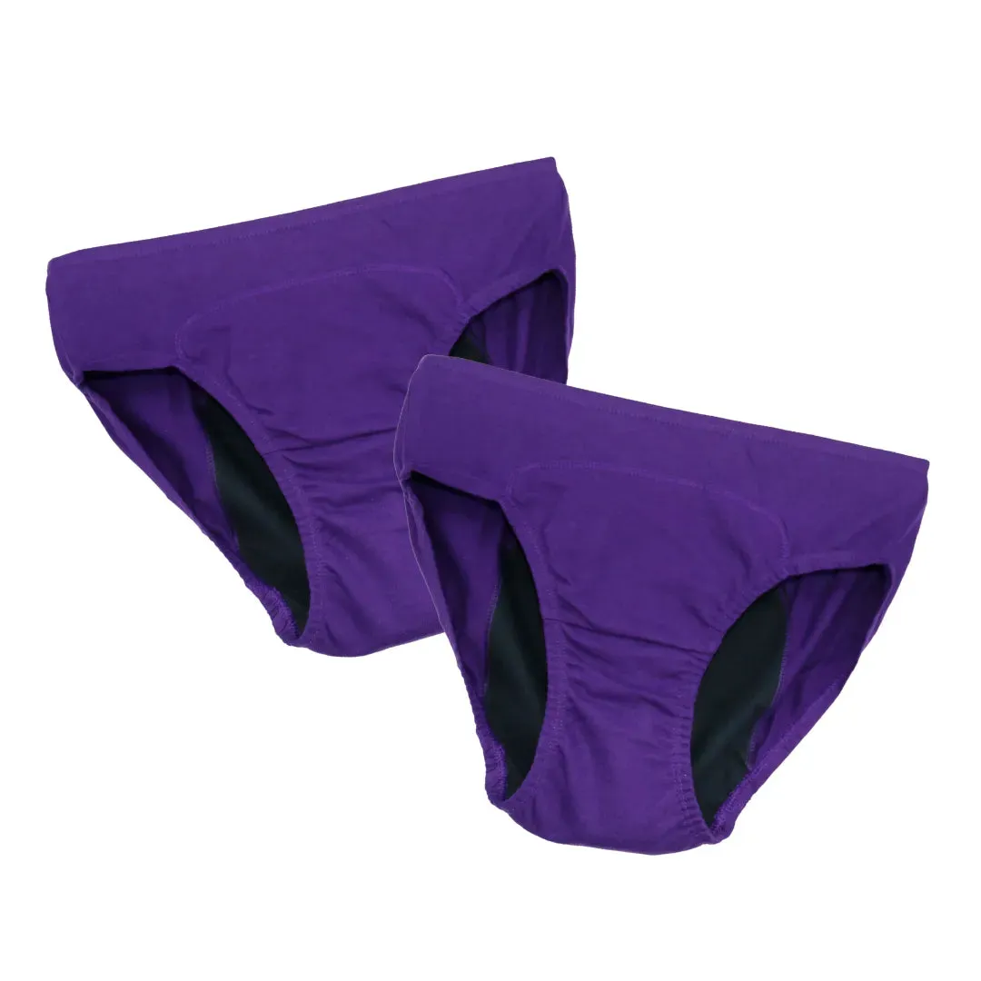 Teen Period Panties | For Stain Free Period | Hipster Fit | Use with Pad For Hygiene | Prevents Front & Back Stains | 2 Pack
