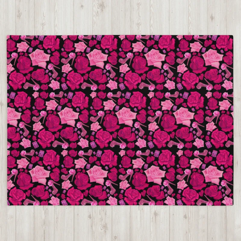 Throw Blanket 'Pink crystals shoes'