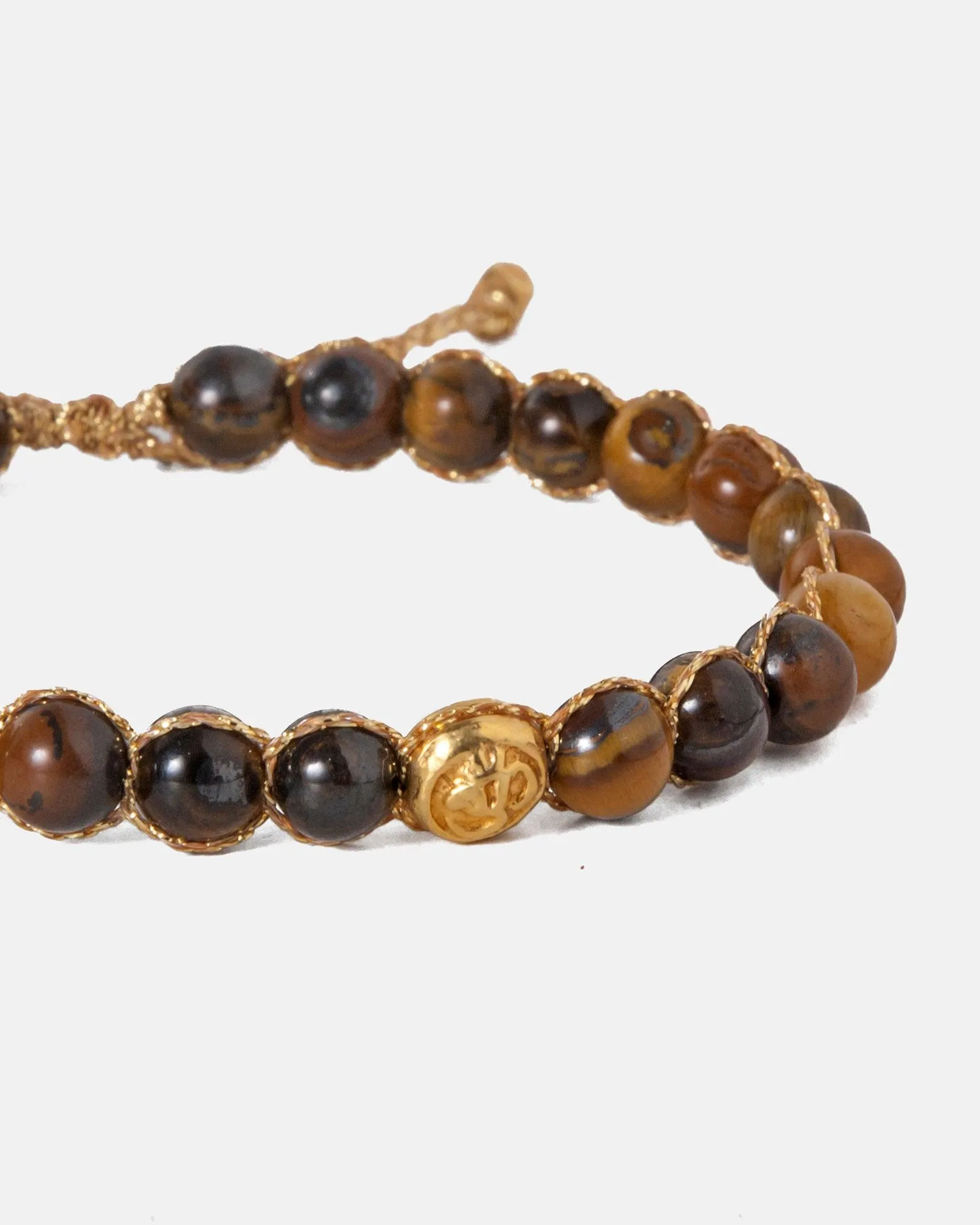 Tiger Eye 6mm Bracelet | Gold