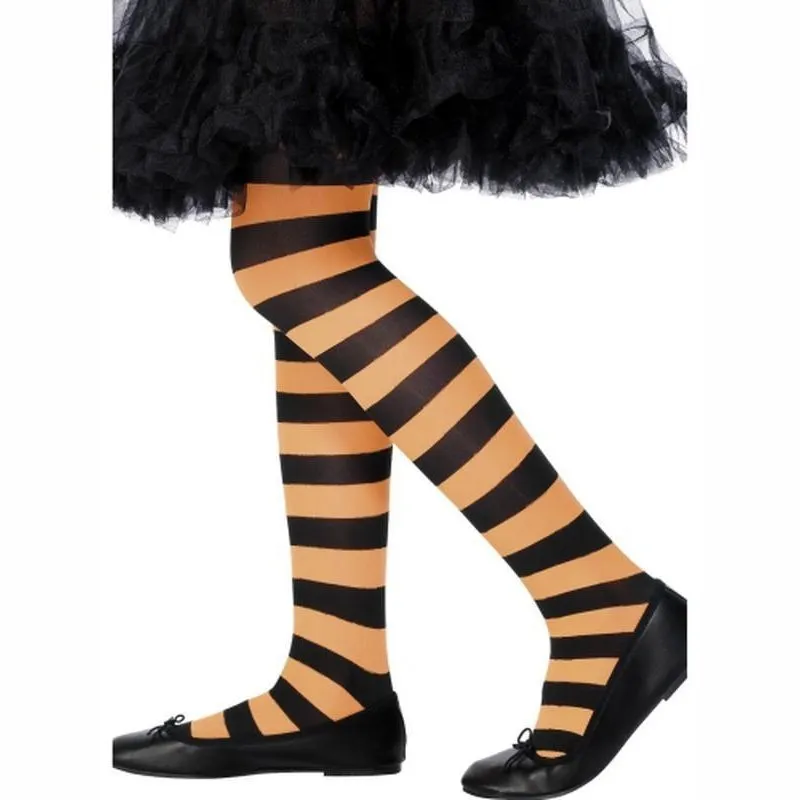 Tights, Childs - Orange & Black