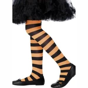 Tights, Childs - Orange & Black