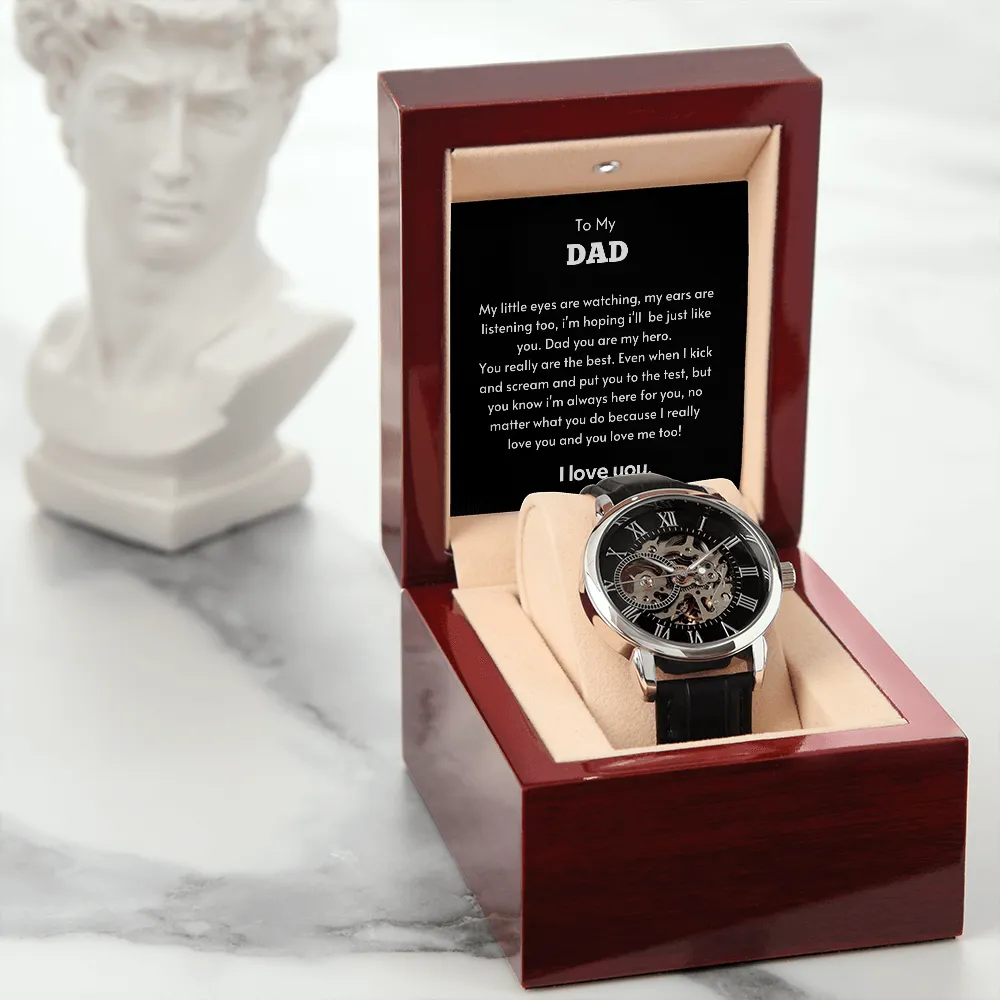 To My Dad - Men's Openwork Watch