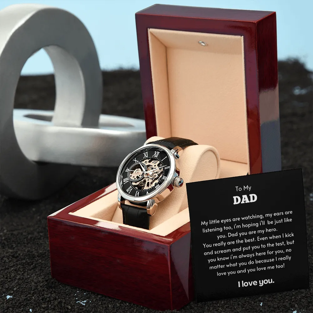To My Dad - Men's Openwork Watch