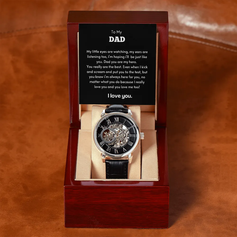 To My Dad - Men's Openwork Watch