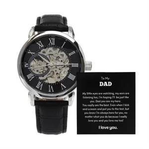 To My Dad - Men's Openwork Watch