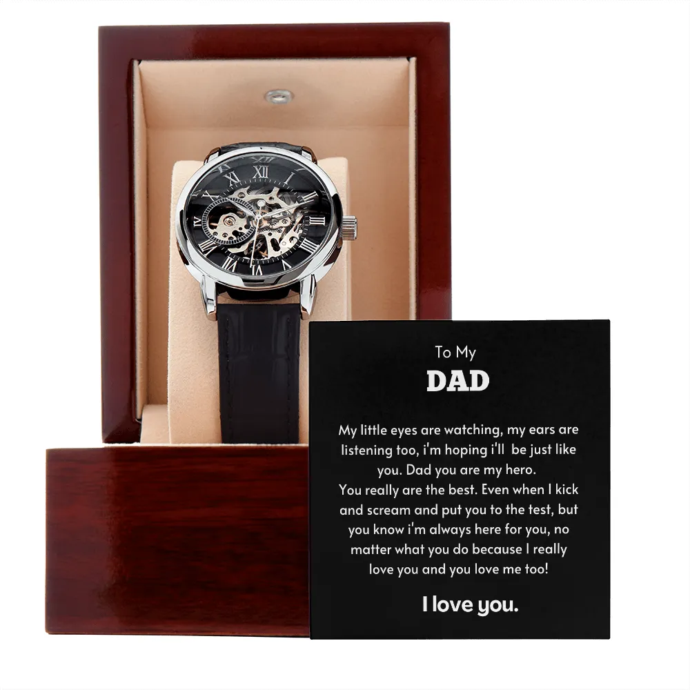 To My Dad - Men's Openwork Watch