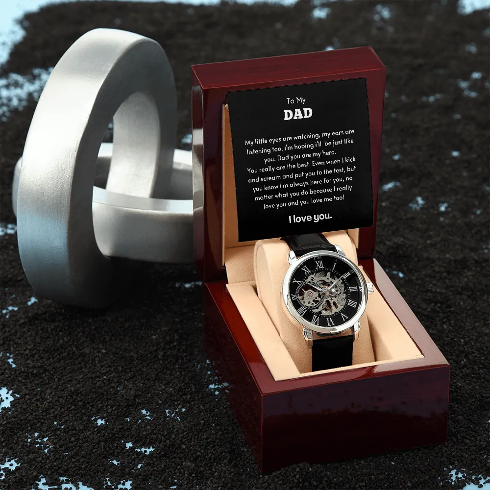To My Dad - Men's Openwork Watch