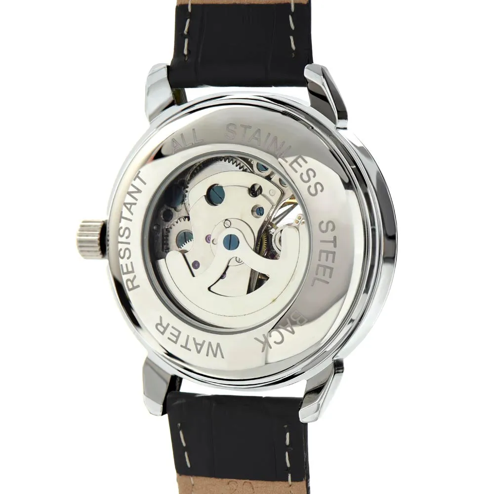 To My Man - Until The End of Time | Luxury Men's Openwork Watch & Mahogany Box