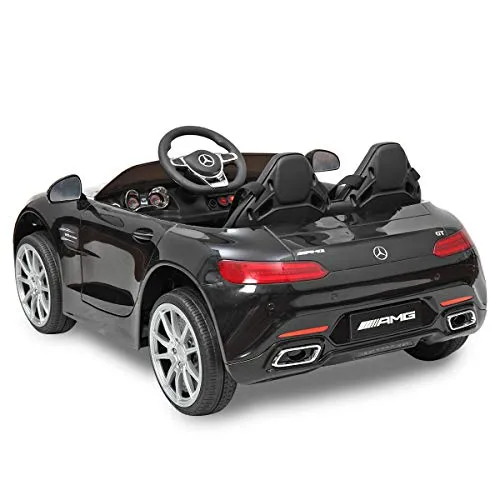 TOBBI 12V Kids Ride On Car Mercedes Benz Licensed Kids Electric carw/ Remote Control ,MP3, Radio,3 Speeds,for Boys Girls Black