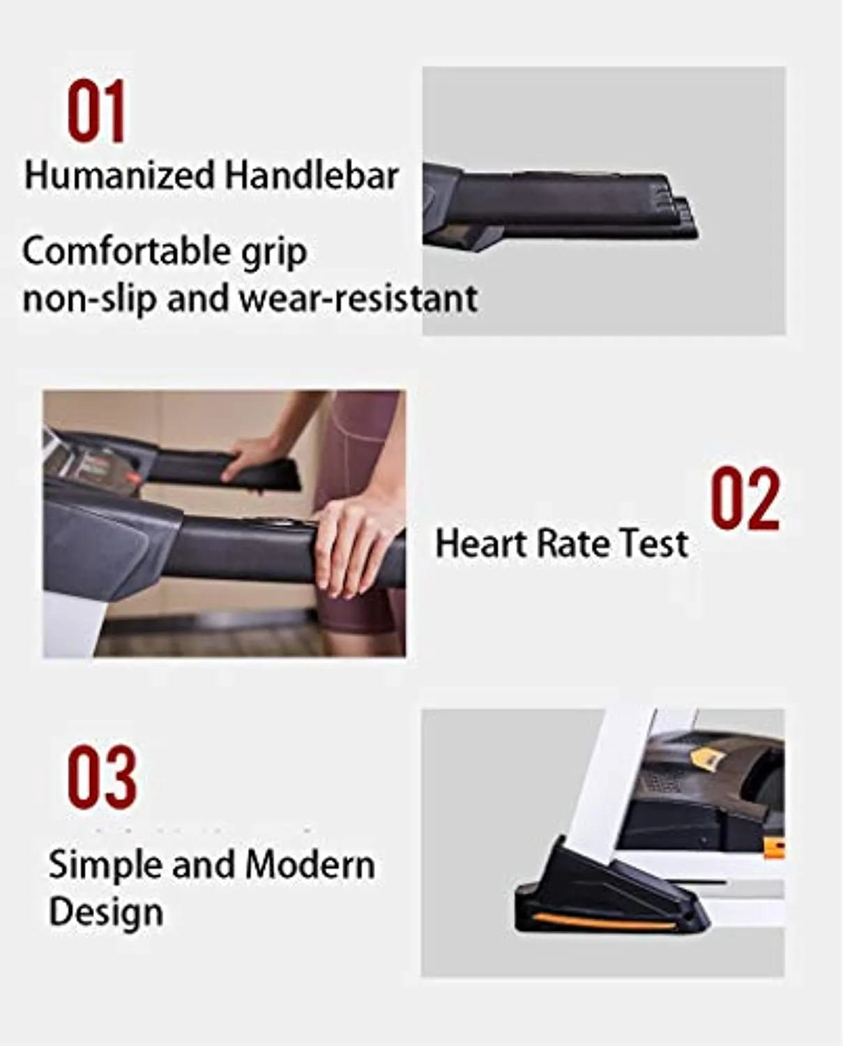 TOE Multifunctional Treadmill with Massage 2.0HP Free Installation Foldable with 2 Slops Adjustment LCD Monitor Smart Bluetooth Shock Absorption Silent for Home Gym Office