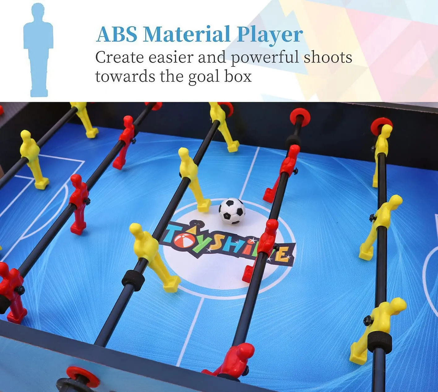 Toyshine Foosball, Mini Football, 4 Rods, 53 Cms