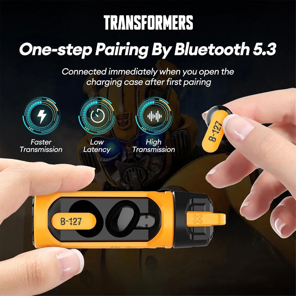 Transformers TF-T11 Low Latency Sports Earbuds - Yellow
