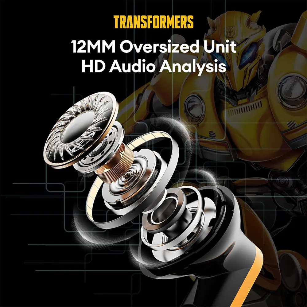 Transformers TF-T11 Low Latency Sports Earbuds - Yellow