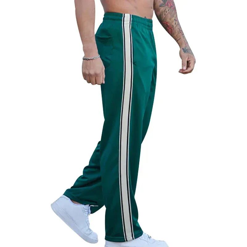 Trendy Men's Striped Jogger Pants