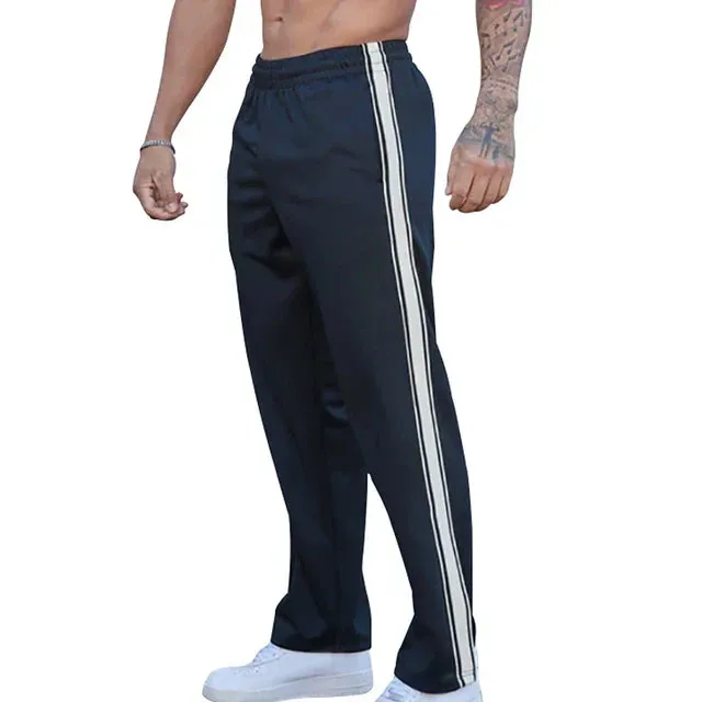 Trendy Men's Striped Jogger Pants