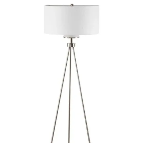 Tripod Floor Lamp in Brushed Nickel