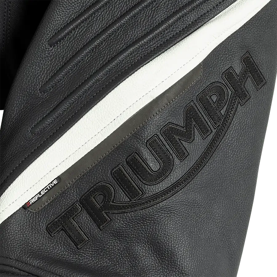 Triumph Triple Leather Jeans in Black