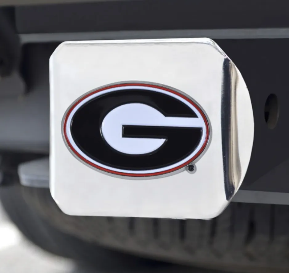 UGA Chrome Hitch Cover