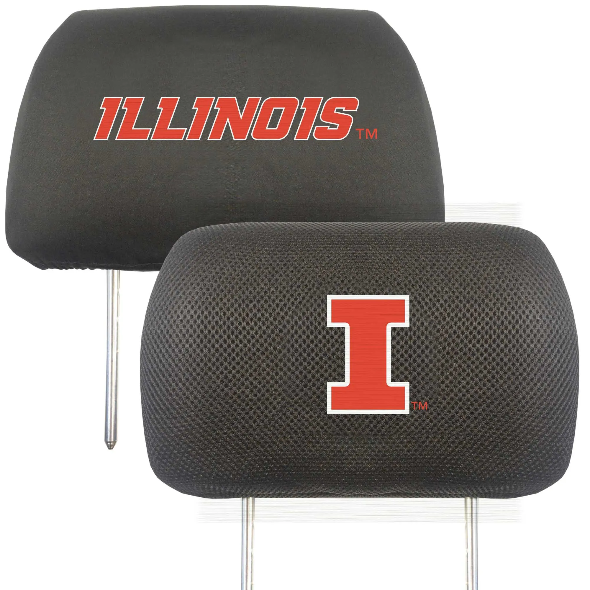 University of Illinois Head Rest Cover