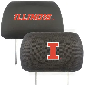 University of Illinois Head Rest Cover