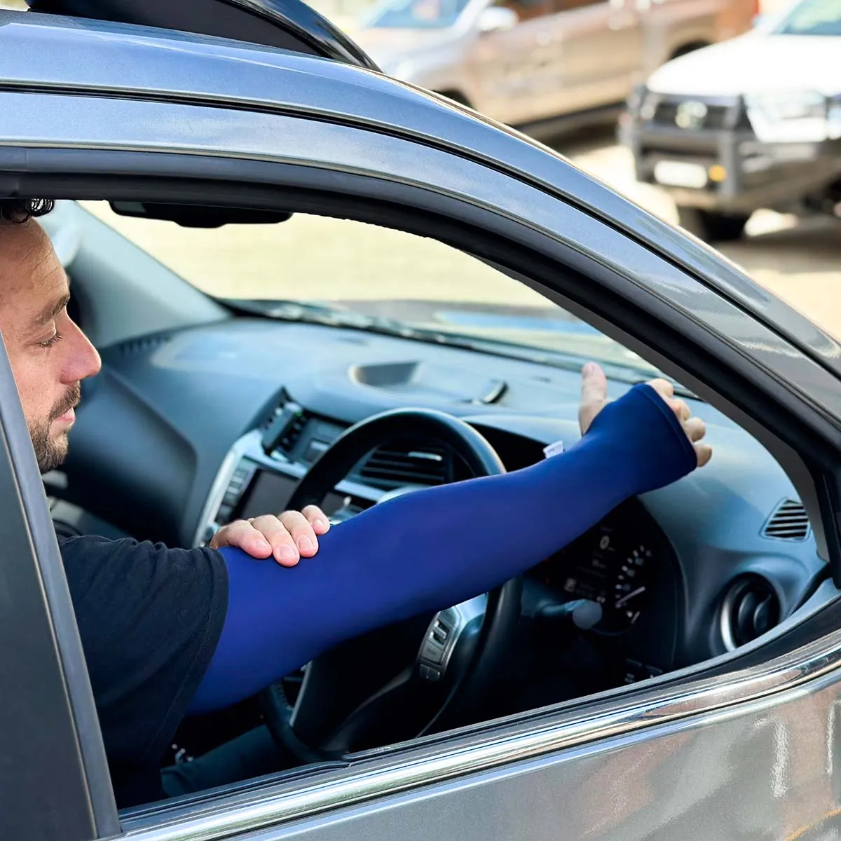 UPF 50  Driving Sleeve - Blue Adult