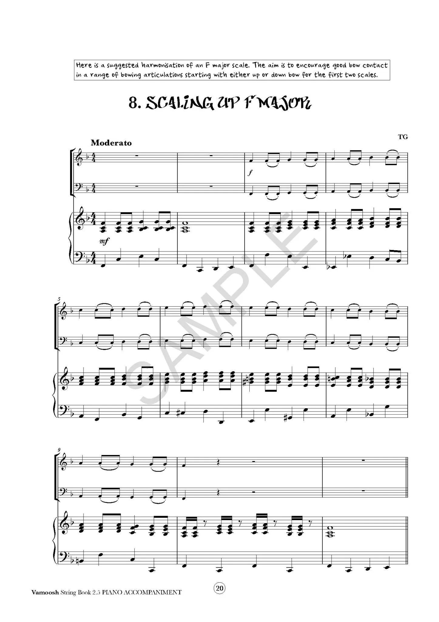 Vamoosh String Book 2.5 Piano Accompaniments
