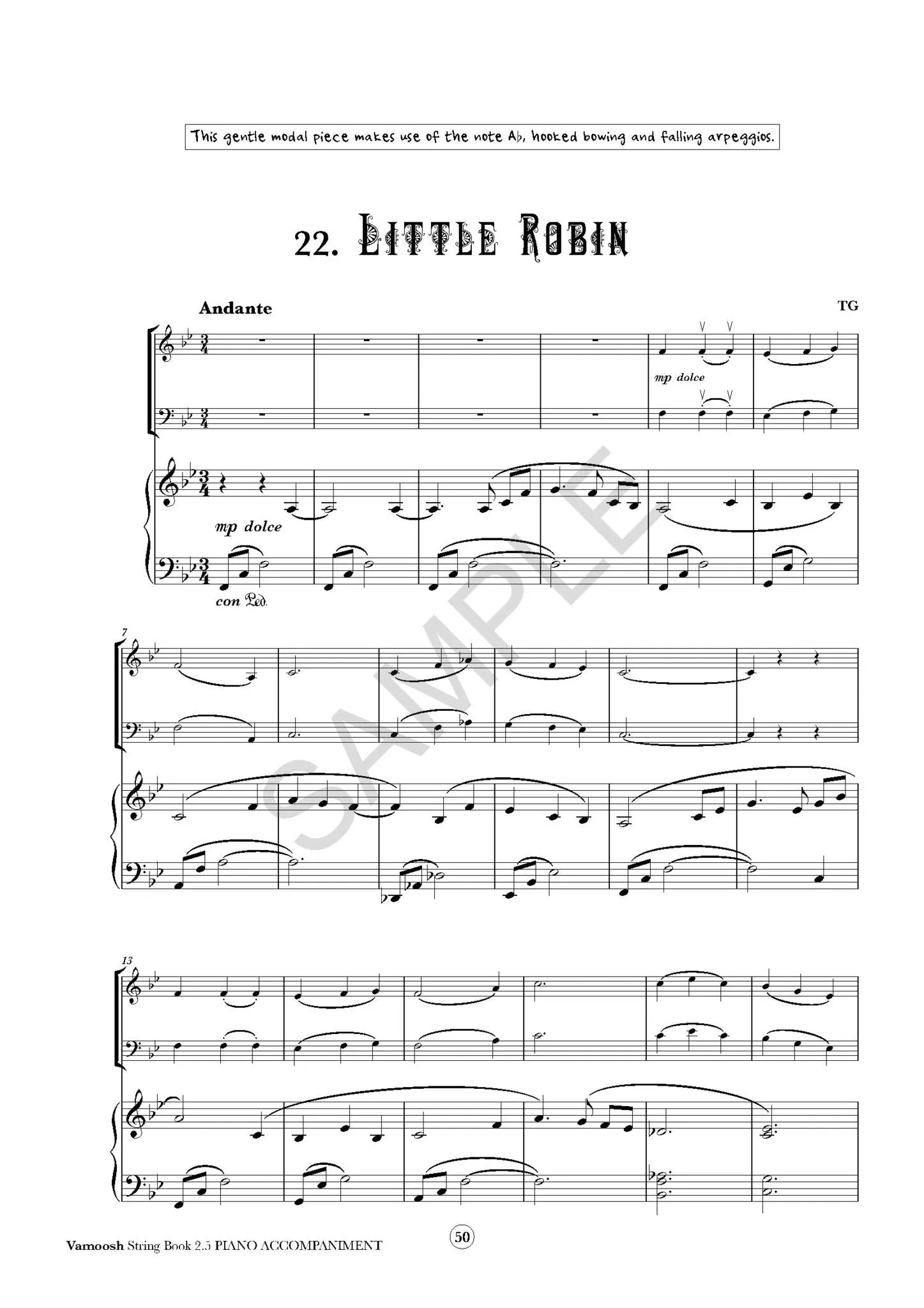 Vamoosh String Book 2.5 Piano Accompaniments