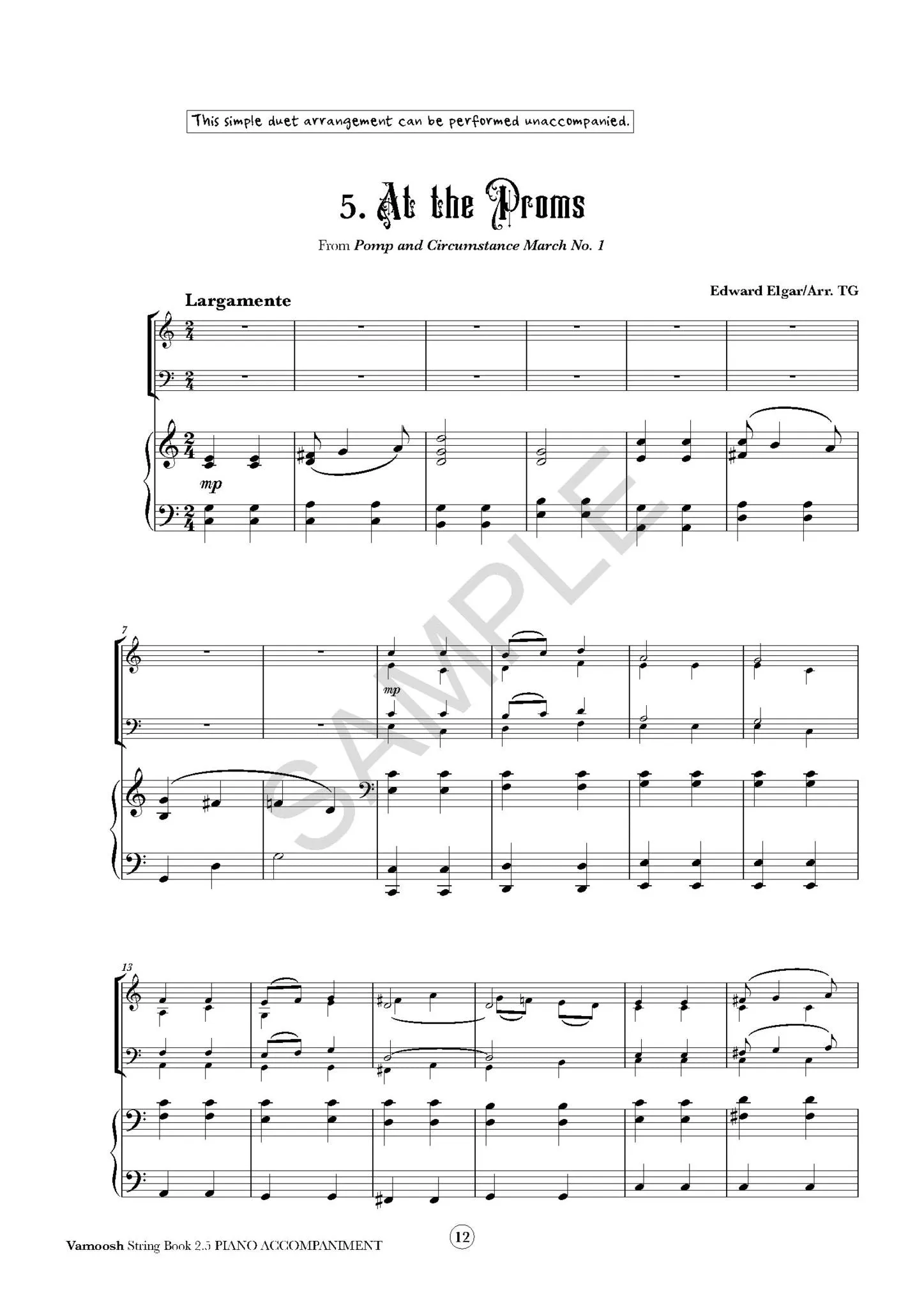 Vamoosh String Book 2.5 Piano Accompaniments
