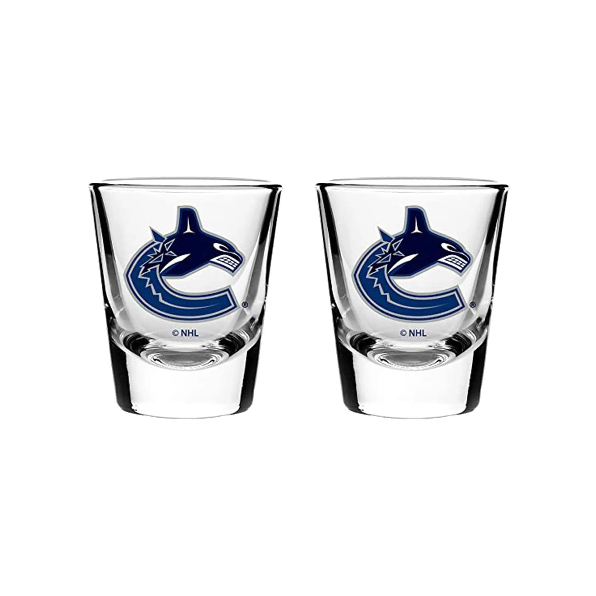 Vancouver Canucks Sports Vault NHL Logo Shot Glass Set - 2 Pack