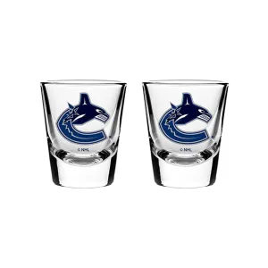 Vancouver Canucks Sports Vault NHL Logo Shot Glass Set - 2 Pack