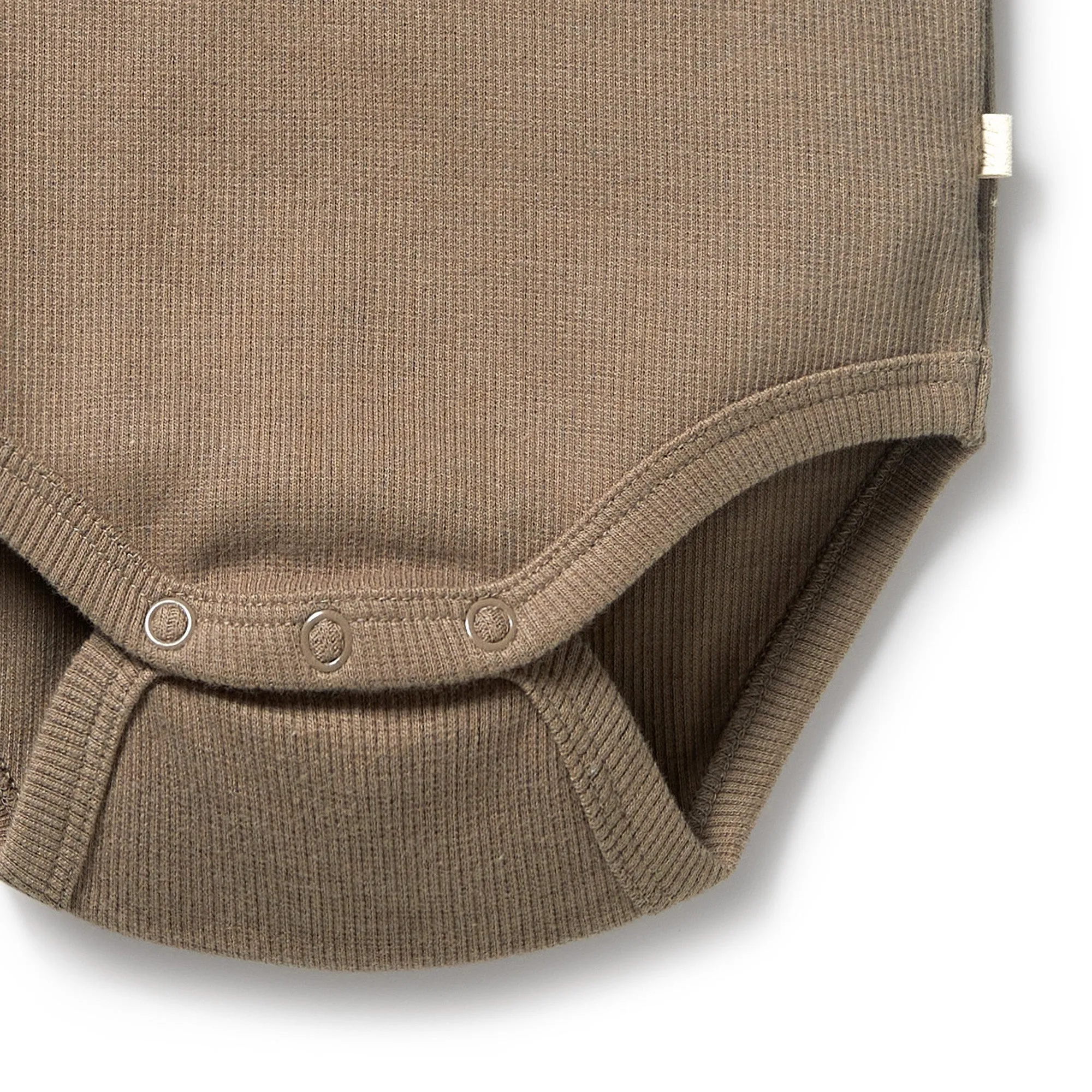 WALNUT RIB LS BODYSUIT
