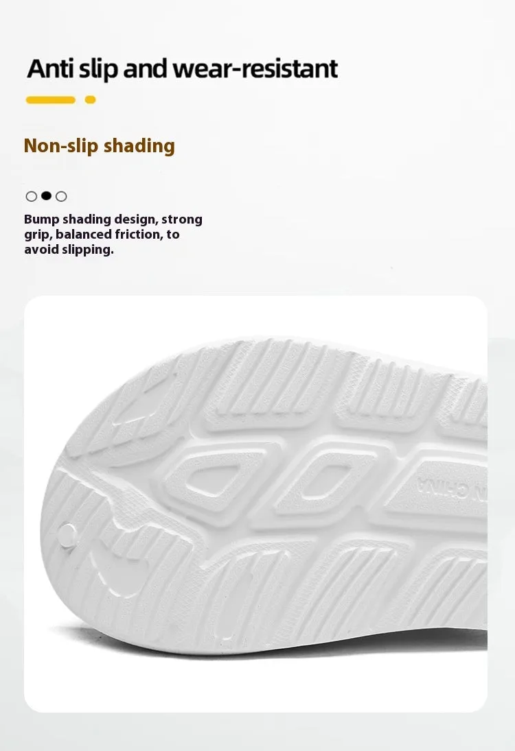 Wear-resistant Beach Sandals Outdoor Leisure Shit Feeling Home Single Strap Slides Trendy Shoes