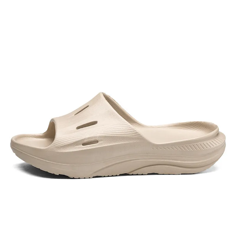 Wear-resistant Beach Sandals Outdoor Leisure Shit Feeling Home Single Strap Slides Trendy Shoes