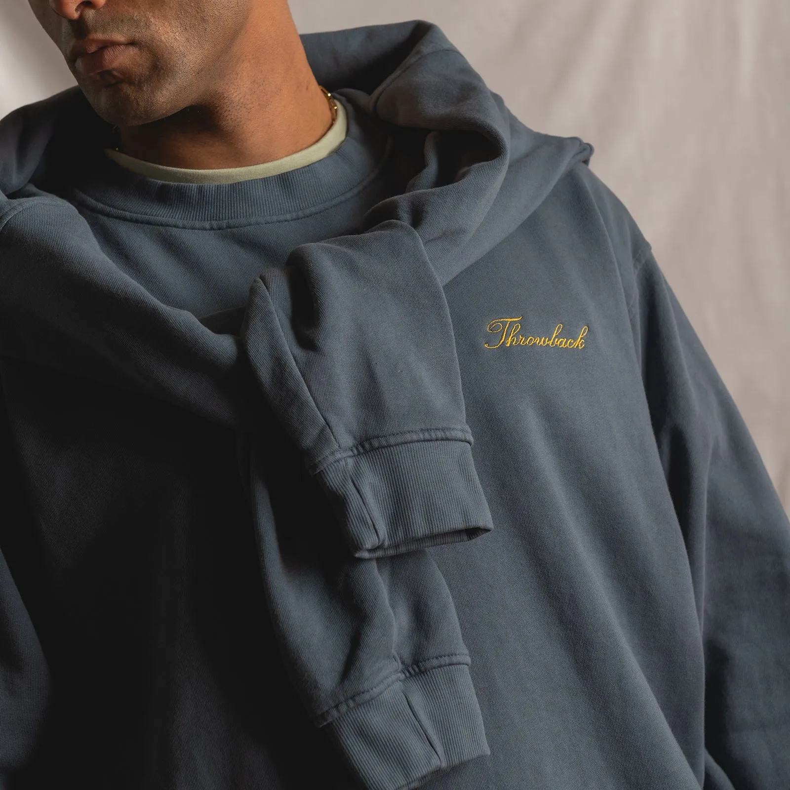 Winter Script '23 Oversized Crew - Washed Nocturne