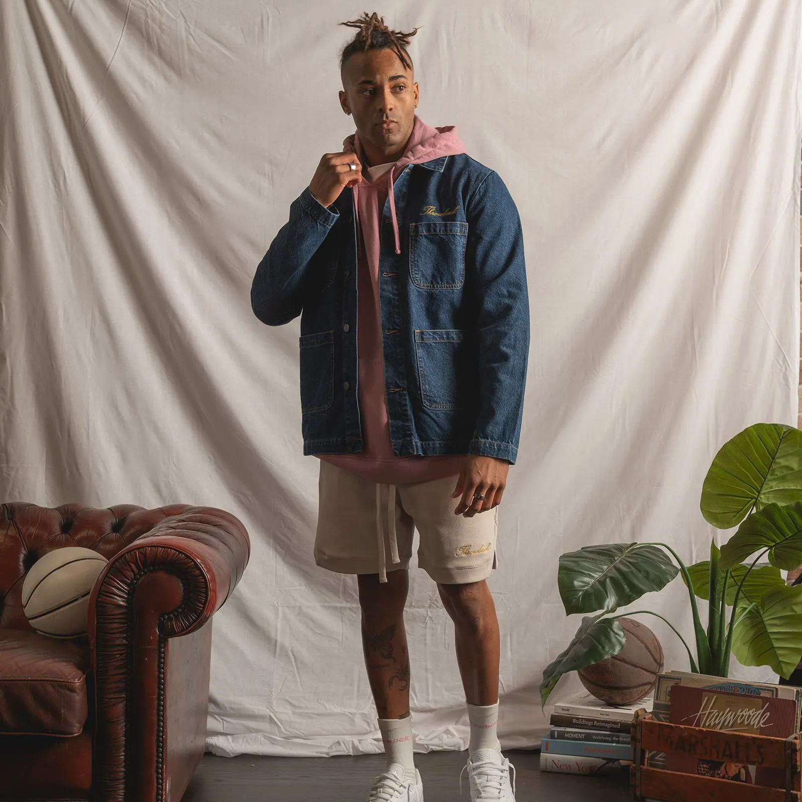 Winter Script '23 Oversized Denim Jacket - Denim
