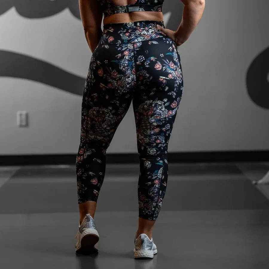 Women's Agility 7/8 High Waisted Leggings - Grenade Paradise