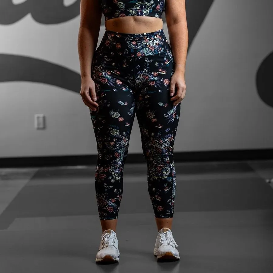 Women's Agility 7/8 High Waisted Leggings - Grenade Paradise