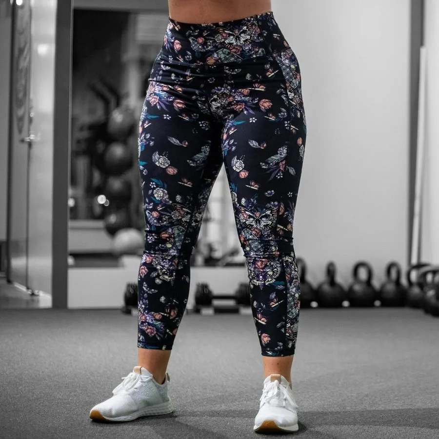 Women's Agility 7/8 High Waisted Leggings - Grenade Paradise