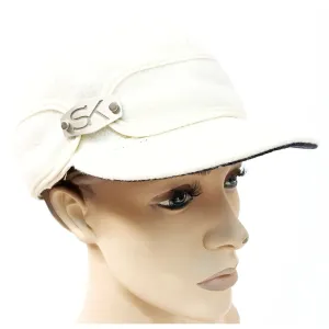 Women's Stormy Kromer | The Ida Kromer with Hardware Cap | Winter White