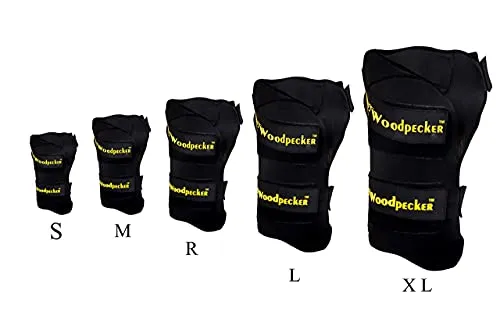 Woodpecker Right Hand Thigh Guard for Cricket,Thigh pad (Black, Large)